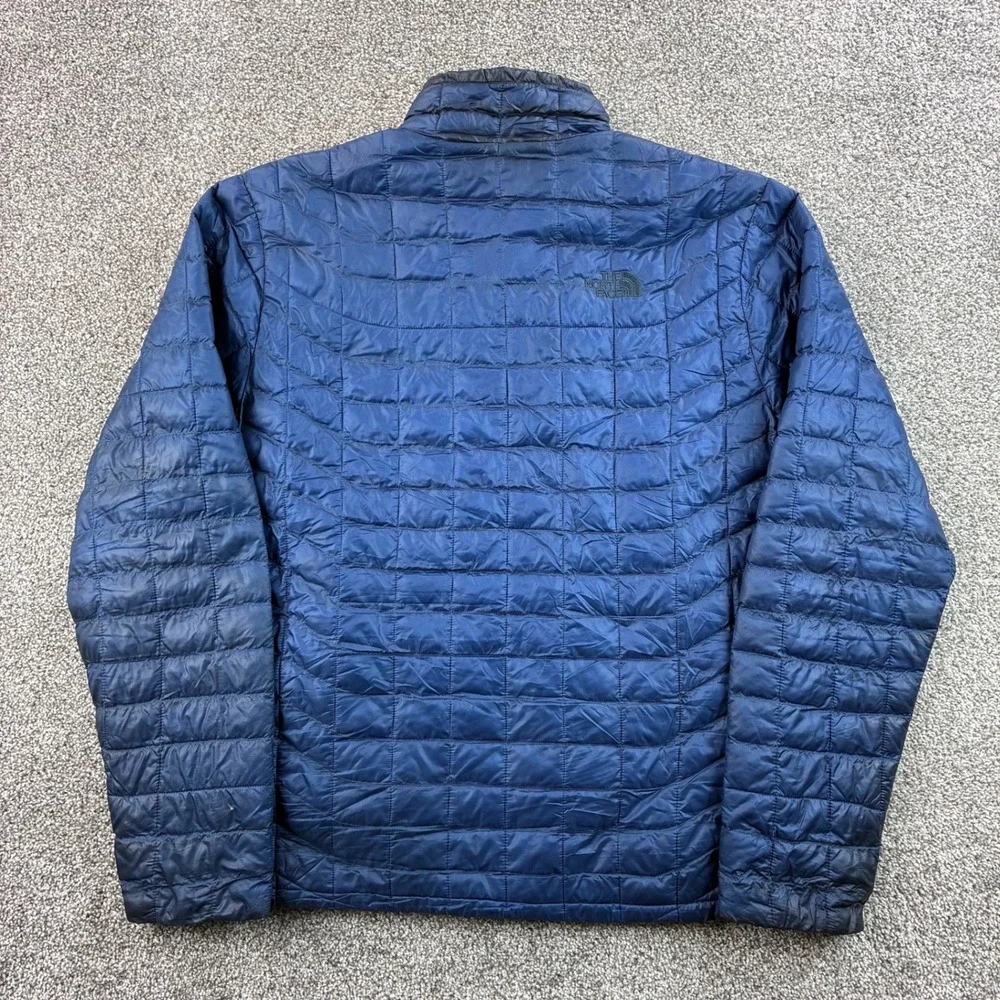 The North Face Thermoball Jacket Mens Large Navy Blue Quilted Puffer NF00C762
